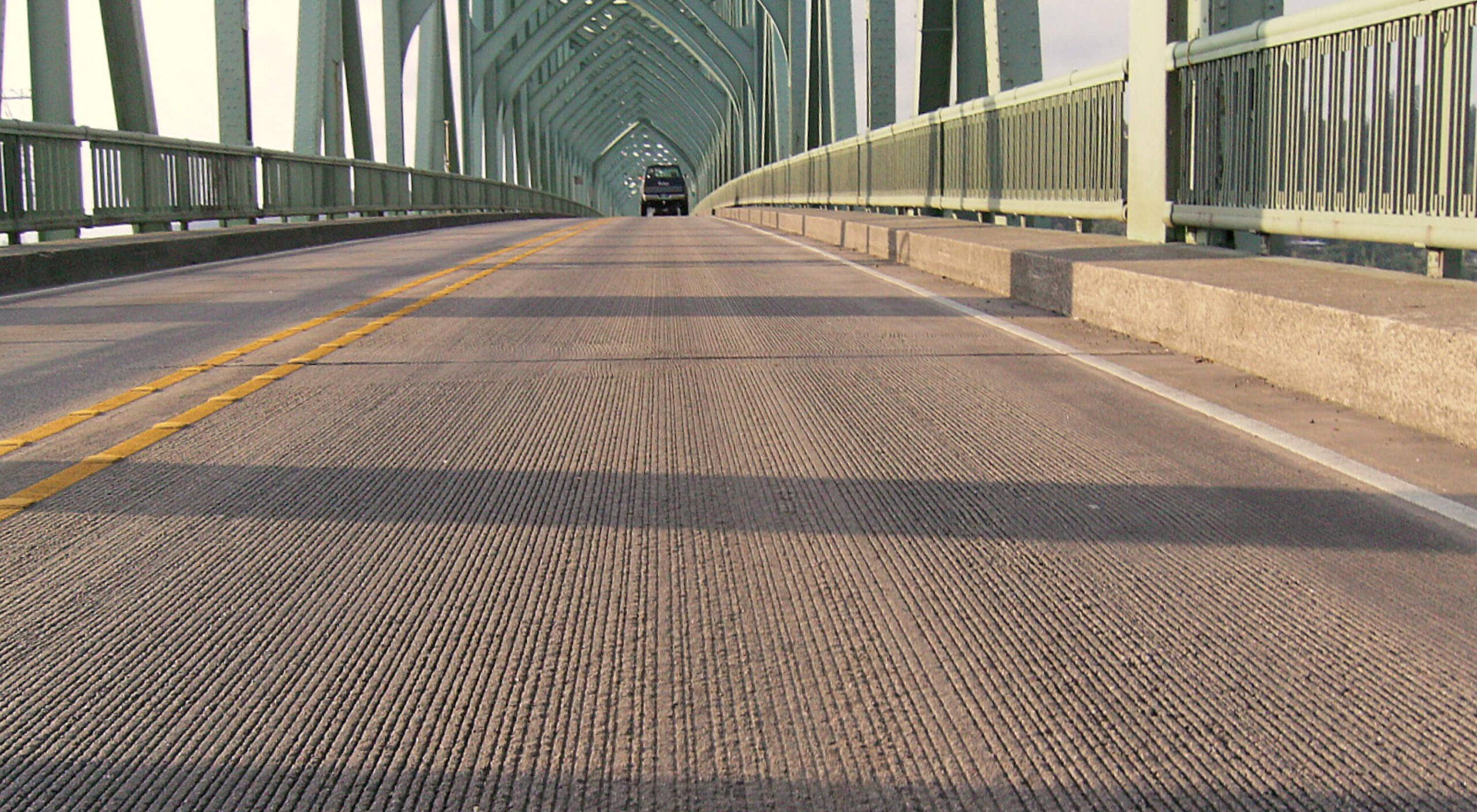 Caltrans Clear Creek Bridge Deck Overlay stormwater workers