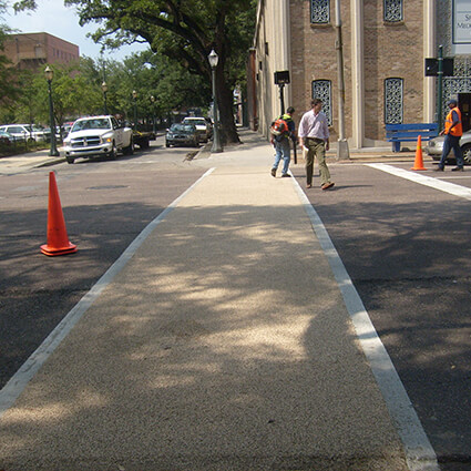 Crosswalk stormwater workers