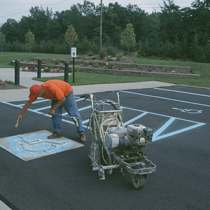 Handicap Stencil painting Jet Vac Workers